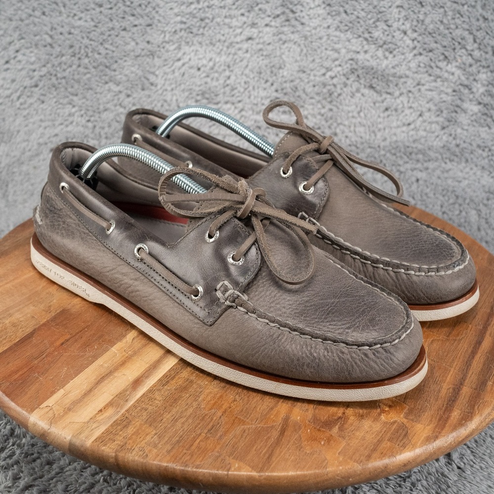 Men's Sperry Gold Cup Boat Shoe Gray Sz 11.5 STS19321